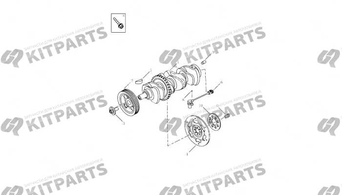 Коленчатый вал, маховик [JLD-4G24-A31\A37] Geely Atlas