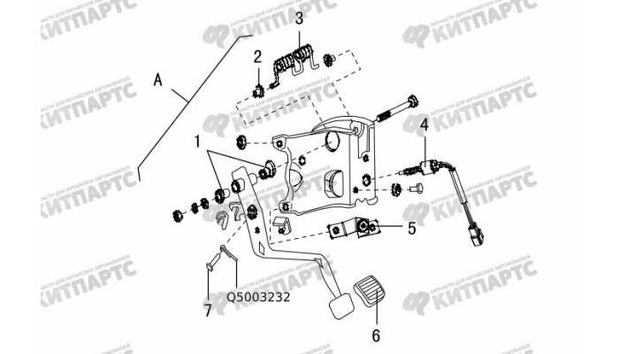 Педаль сцепления Great Wall Hover H3 New