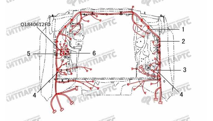 Жгут проводов моторного отсека Great Wall Hover H3 New