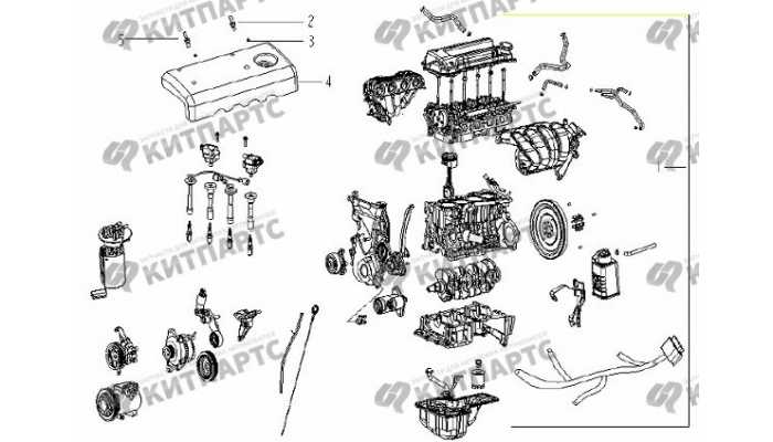Двигатель в сборе (JL4G15) Geely Vision (FC)